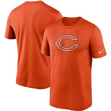 Men's Nike Orange Chicago Bears Logo Essential Legend Performance T-Shirt