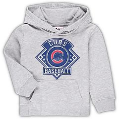 Mlb Chicago Cubs Boys' Long Sleeve Twofer Poly Hooded Sweatshirt