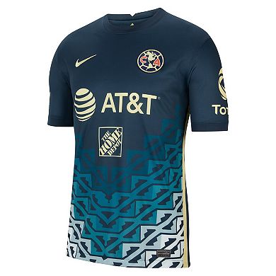 Men's Nike Federico Viñas Navy Club America 2021/22 Away Breathe Stadium Replica Player Jersey