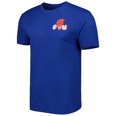 Men's Royal SMU Mustangs Mascot Scenery Premium T-Shirt