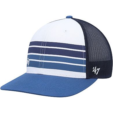 Youth '47 White/Blue Seattle Seahawks Cove Trucker Snapback Hat