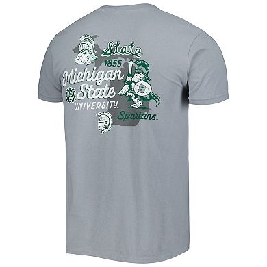 Men's Graphite Michigan State Spartans Vault State Comfort T-Shirt