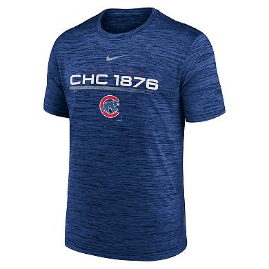 Men's Nike Royal Chicago Cubs Wordmark Velocity Performance T-Shirt
