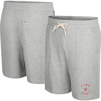 Men's Colosseum Heather Gray Utah Utes Love To Hear This Terry Shorts