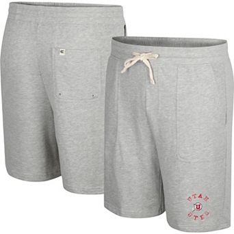 Men's Colosseum Heather Gray Utah Utes Love To Hear This Terry Shorts