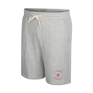 Men's Colosseum Heather Gray Utah Utes Love To Hear This Terry Shorts