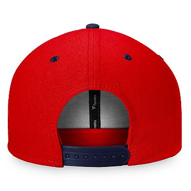 Men's Fanatics Branded Red/Navy Washington Capitals Heritage City Two-Tone Snapback Hat