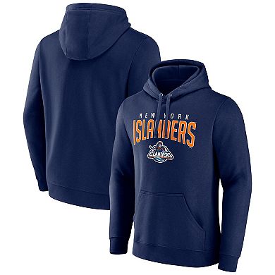 Men's Fanatics Branded Navy New York Islanders Special Edition 2.0 Wordmark Pullover Hoodie