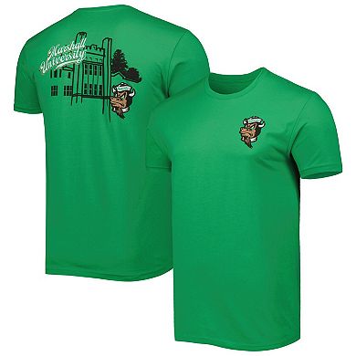 Men's Kelly Green Marshall Thundering Herd Mascot Scenery Premium T-Shirt