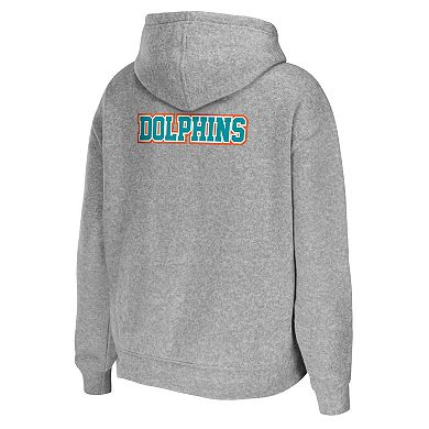 Women's WEAR by Erin Andrews Heathered Gray Miami Dolphins Team Full ...