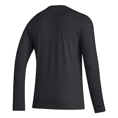 Men's adidas Black Nebraska Huskers Honoring Black Excellence Long Sleeve T-Shirt