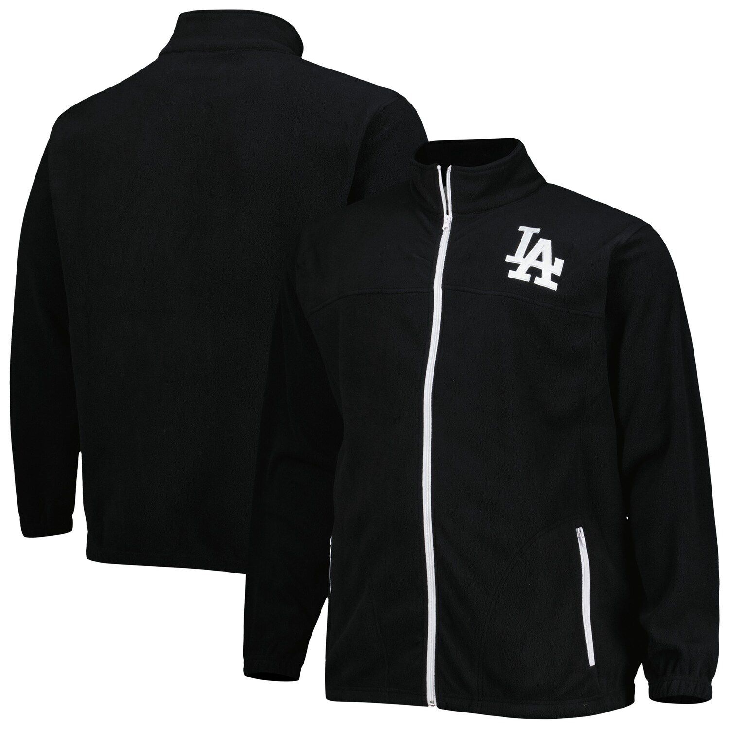 Men's Black Los Angeles Dodgers Polar Full-Zip Jacket