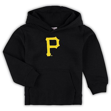 Toddler Black Pittsburgh Pirates Team Primary Logo Fleece Pullover Hoodie