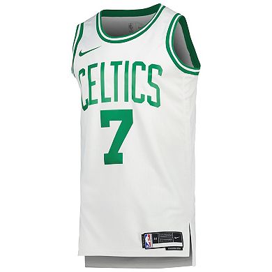 Unisex Nike Jaylen Brown White Boston Celtics Swingman Jersey - Association Edition