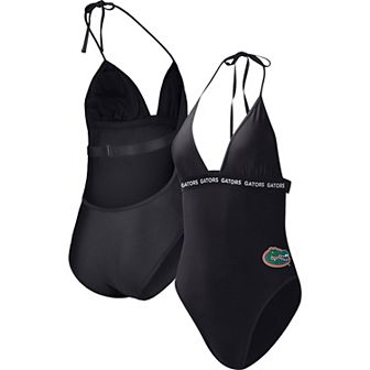 Women's G-III 4Her by Carl Banks Black Florida Gators Full Count One-Piece Swimsuit