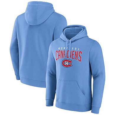 Men's Fanatics Branded Blue Montreal Canadiens Special Edition 2.0 Wordmark Pullover Hoodie