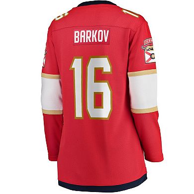 Women's Fanatics Branded Aleksander Barkov Red Florida Panthers Home Captain Premier Breakaway Player Jersey