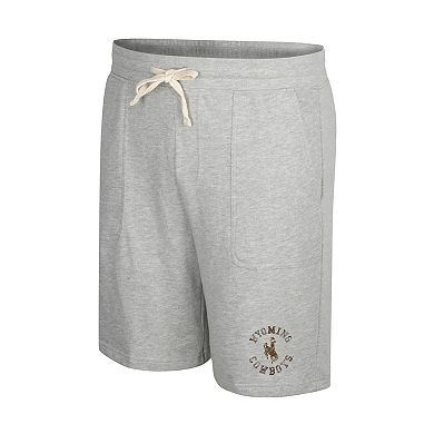 Men's Colosseum Heather Gray Wyoming Cowboys Love To Hear This Terry Shorts