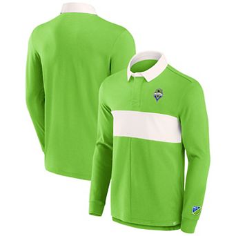 Men's Fanatics Branded Green Seattle Sounders FC Penalty Kick Long Sleeve Polo
