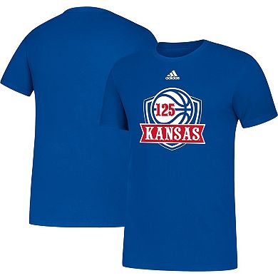 Men's adidas Royal Kansas Jayhawks 125th Season Basketball Amplifier T-Shirt