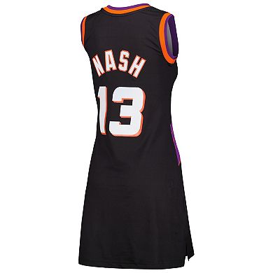 Women's Mitchell & Ness Steve Nash Black Phoenix Suns 1996 Hardwood Classics Name & Number Player Jersey Dress
