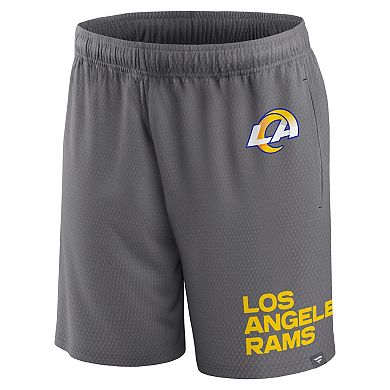 Men's Fanatics Branded Gray Los Angeles Rams Clincher Shorts