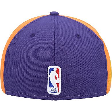 Men's New Era White/Purple Phoenix Suns Back Half 9FIFTY Fitted Hat