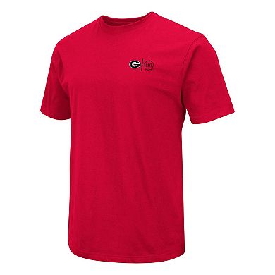 Men's Colosseum Red Georgia Bulldogs OHT Military Appreciation T-Shirt