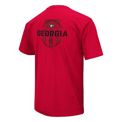 Men's Colosseum Red Georgia Bulldogs OHT Military Appreciation T-Shirt