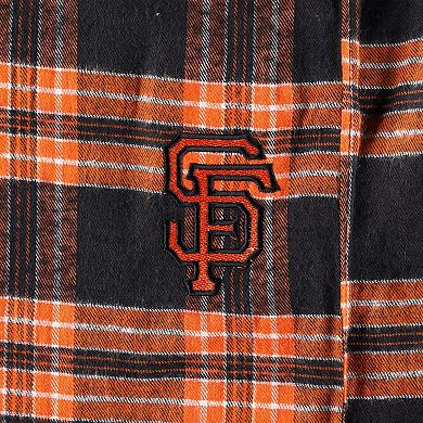Women's Concepts Sport Black/Orange San Francisco Giants Plus Size Badge Sleep Set