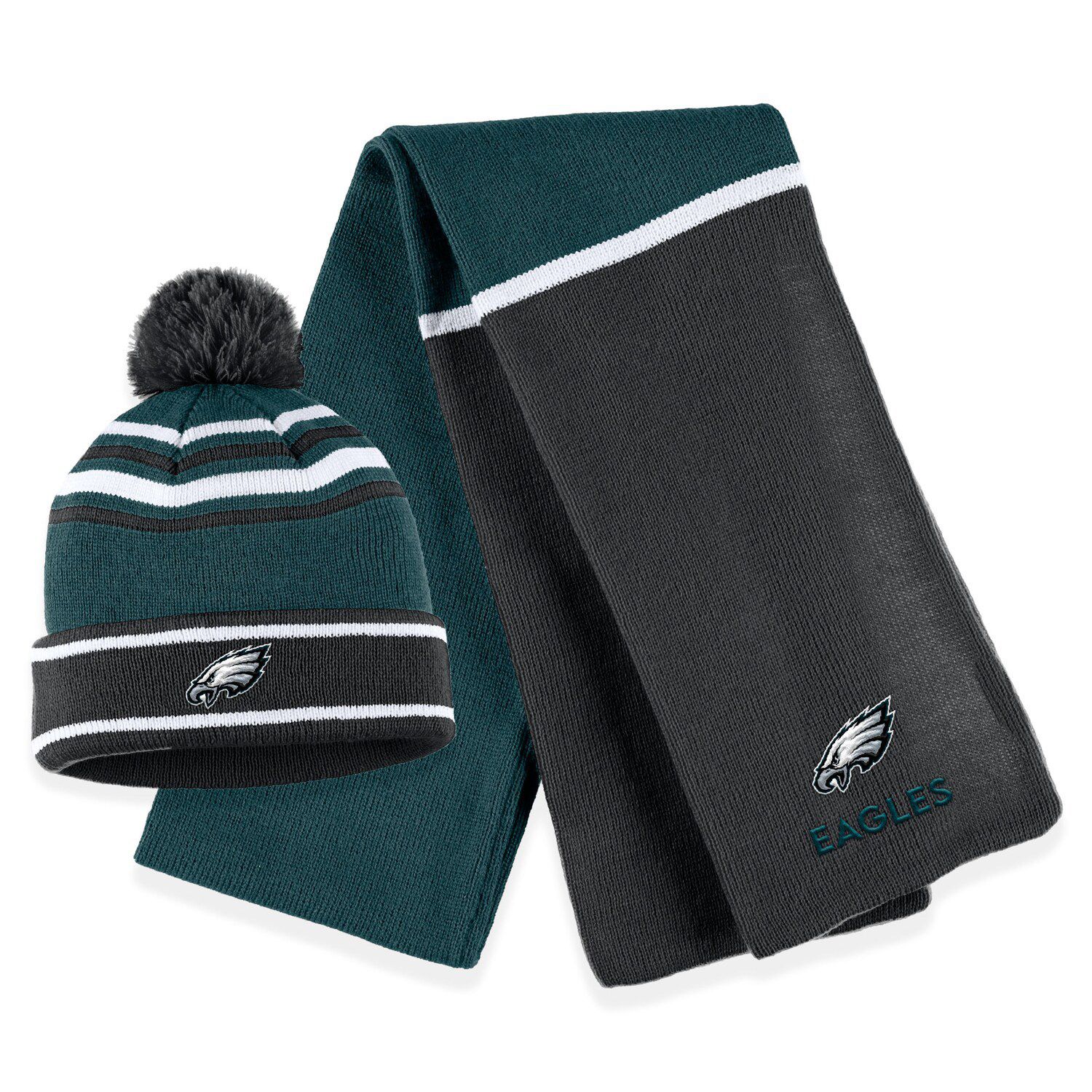 Men's New Era Black Philadelphia Eagles 2021 Salute To Service Cuffed Knit  Hat