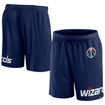 Men's Fanatics Branded Navy Washington Wizards Free Throw Mesh Shorts