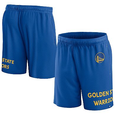 Men's Fanatics Branded Royal Golden State Warriors Free Throw Mesh Shorts
