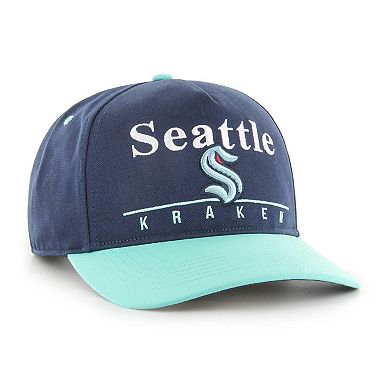 Men's '47 Deep Sea Blue/Light Blue Seattle Kraken Super Hitch Adjustable Snapback Hat