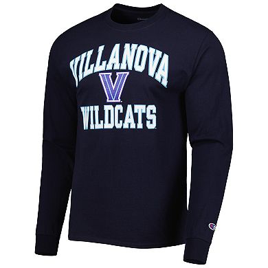 Men's Champion Navy Villanova Wildcats High Motor Long Sleeve T-Shirt