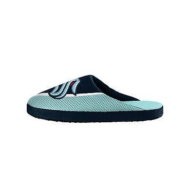 Men's FOCO Seattle Kraken Big Logo Color Edge Slippers