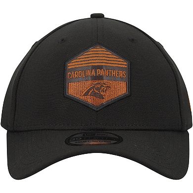 Men's New Era Black Carolina Panthers Gulch 39THIRTY Flex Hat