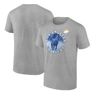 Men's Fanatics Branded Heathered Gray Los Angeles Chargers Big & Tall Sporting Chance T-Shirt