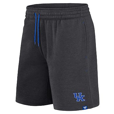 Men's Fanatics Branded Heather Charcoal Kentucky Wildcats Primary Logo Shorts