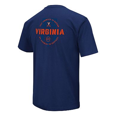 Men's Colosseum Navy Virginia Cavaliers OHT Military Appreciation T-Shirt