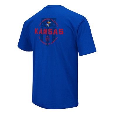 Men's Colosseum Royal Kansas Jayhawks OHT Military Appreciation T-Shirt