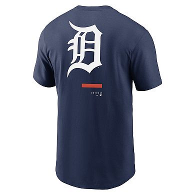 Men's Nike Navy Detroit Tigers Over the Shoulder T-Shirt