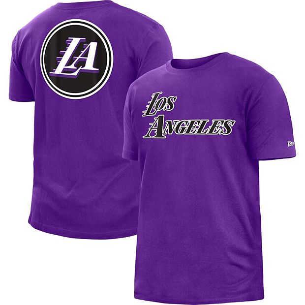 New Era Purple Los Angeles Lakers 2022/23 City Edition Brushed Jersey T-Shirt