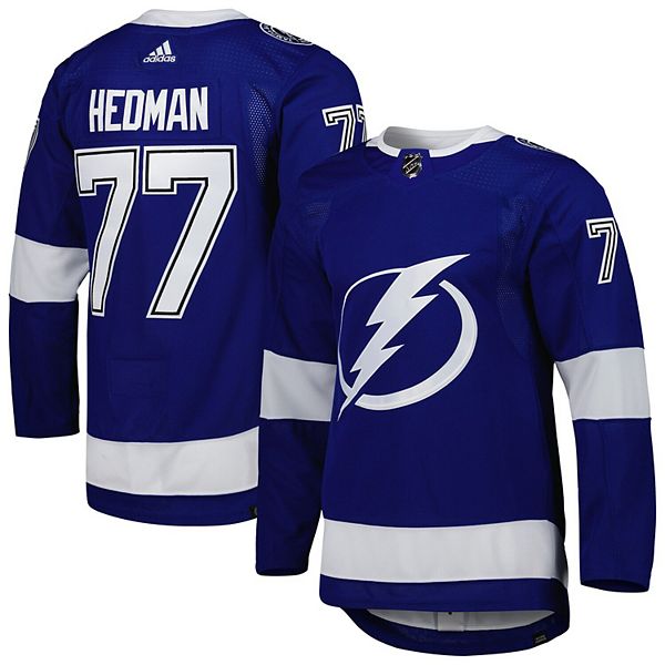 Adidas Men's Victor Hedman Blue Tampa Bay Lightning Home Primegreen  Authentic Pro Player Jersey