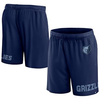 Men's Fanatics Branded Navy Memphis Grizzlies Free Throw Mesh Shorts