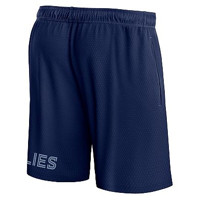 Men's Fanatics Branded Navy Memphis Grizzlies Free Throw Mesh Shorts