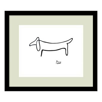 "Le Chien (The Dog)" by Pablo Picasso Framed Wall Art