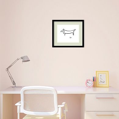 "Le Chien (The Dog)" by Pablo Picasso Framed Wall Art