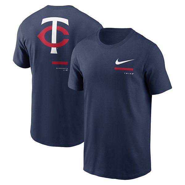 Nike Men's Minnesota Twins Navy Over Shoulder T-Shirt