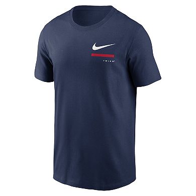 Men's Nike Navy Minnesota Twins Over the Shoulder T-Shirt